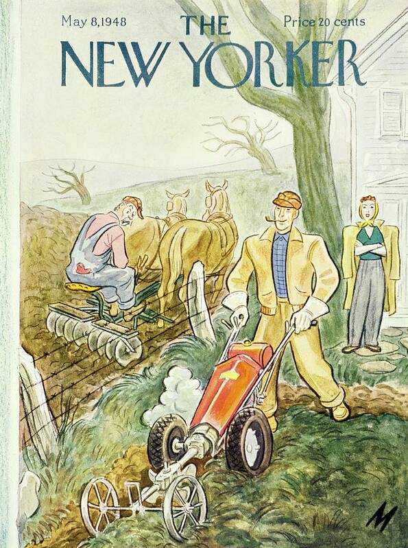 Illustration Art Print featuring the painting New Yorker May 8, 1948 by Julian De Miskey
