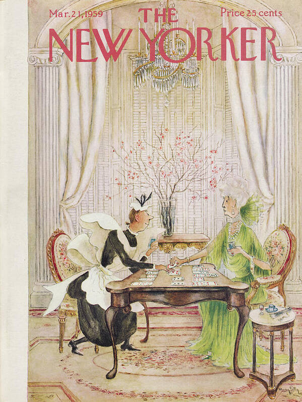 Leisure Art Print featuring the painting New Yorker March 21st, 1959 by Mary Petty