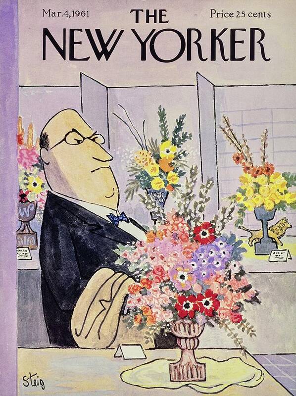 Illustration Art Print featuring the painting New Yorker March 4th 1961 by William Steig