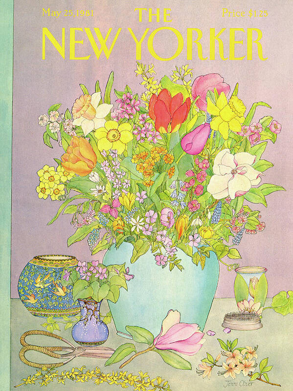 Household Art Print featuring the painting New Yorker May 25th, 1981 by Jenni Oliver Household Art Print featuring the painting New Yorker May 25th, 1981 by Jenni Oliver