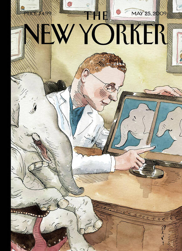 Gop Art Print featuring the painting Nip And Tuck by Barry Blitt