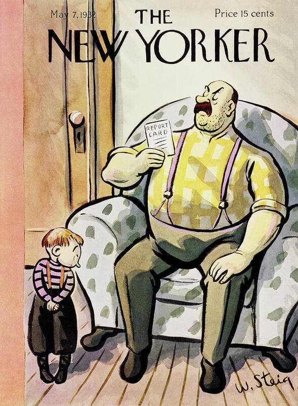 Illustration Art Print featuring the painting New Yorker May 7 1932 by William Steig