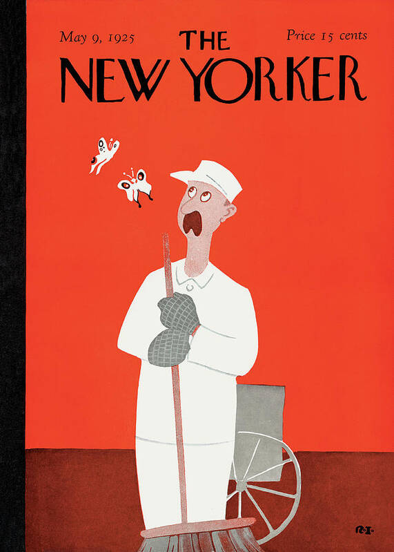 Butterfly Art Print featuring the painting New Yorker May 9th, 1925 by Rea Irvin