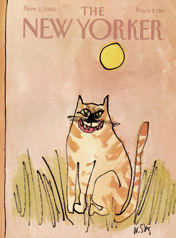 Holidays Art Print featuring the painting New Yorker November 1st, 1982 by William Steig Holidays Art Print featuring the painting New Yorker November 1st, 1982 by William Steig