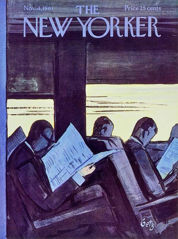 Illustration Art Print featuring the painting New Yorker November 4th 1961 by Arthur Getz