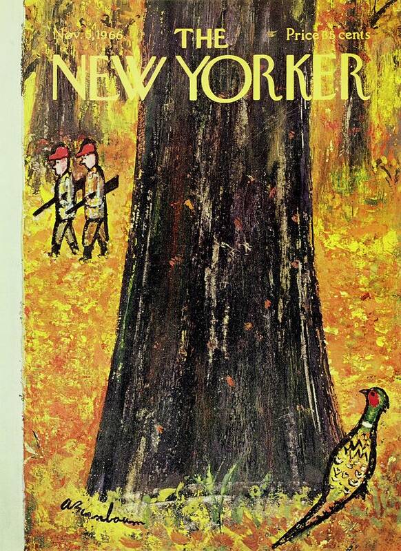 Illustration Art Print featuring the painting New Yorker November 5th 1966 by Abe Birnbaum