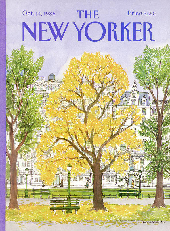 Seasons Art Print featuring the painting New Yorker October 14th, 1985 by Barbara Westman