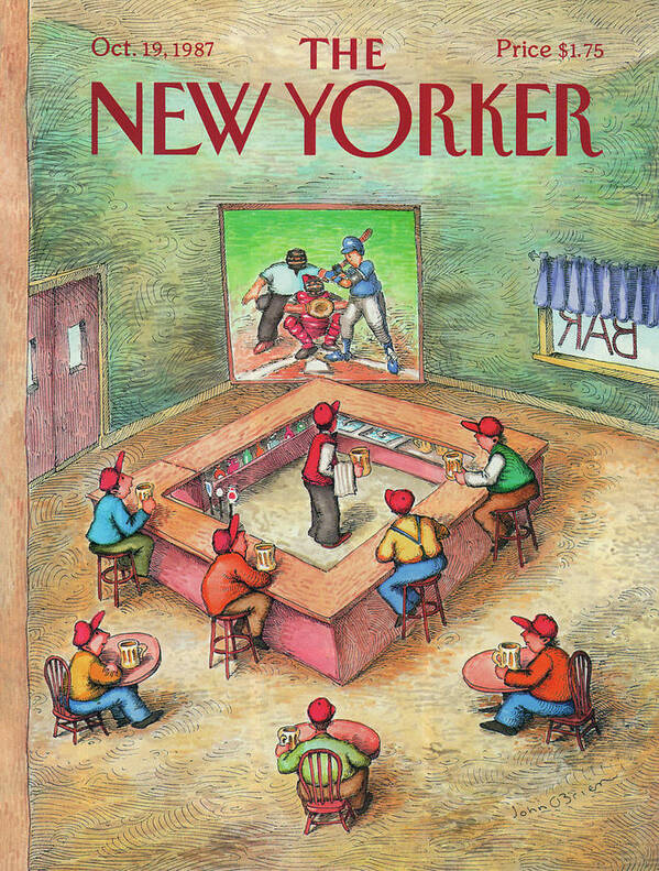  Leisure Art Print featuring the painting New Yorker October 19th, 1987 by John O'Brien