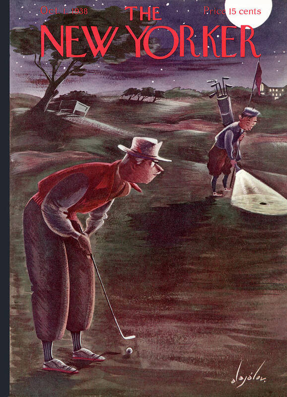 Sports Art Print featuring the painting New Yorker October 1, 1938 by Constantin Alajalov