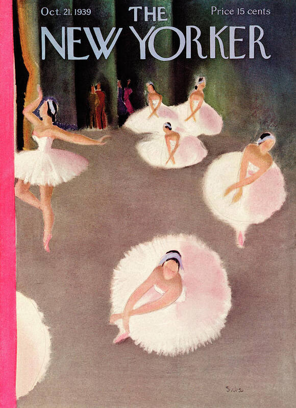Ballet Art Print featuring the painting New Yorker October 21, 1939 by Susanne Suba