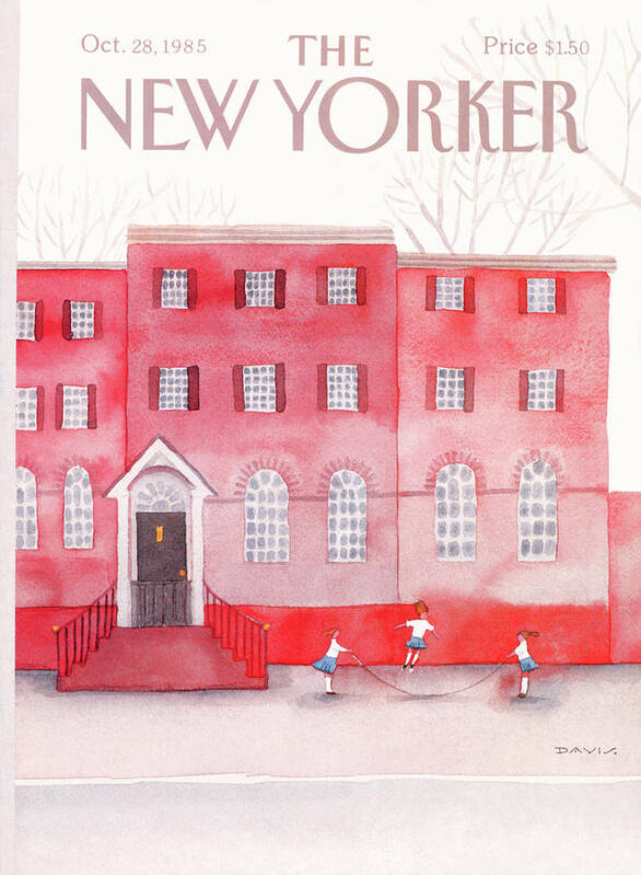 New York Art Print featuring the painting New Yorker October 28th, 1985 by Susan Davis
