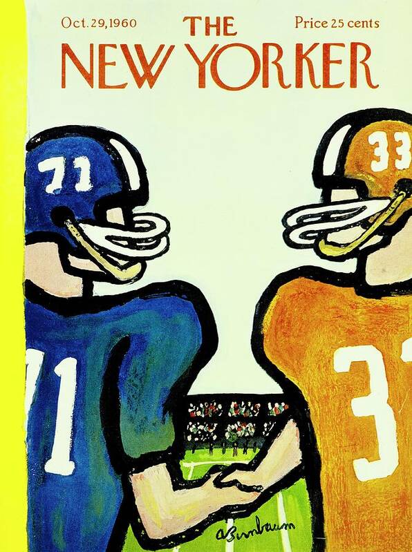 Illustration Art Print featuring the painting New Yorker October 29th 1960 by Abe Birnbaum