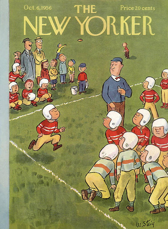 Sports Art Print featuring the painting New Yorker October 6th, 1956 by William Steig