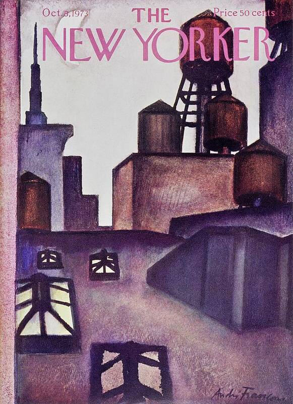 Illustration Art Print featuring the painting New Yorker October 8th 1973 by Andre Francois