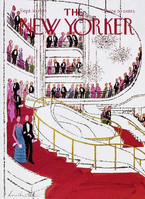 Illustration Art Print featuring the painting New Yorker September 30th 1974 by Laura Jean Allen