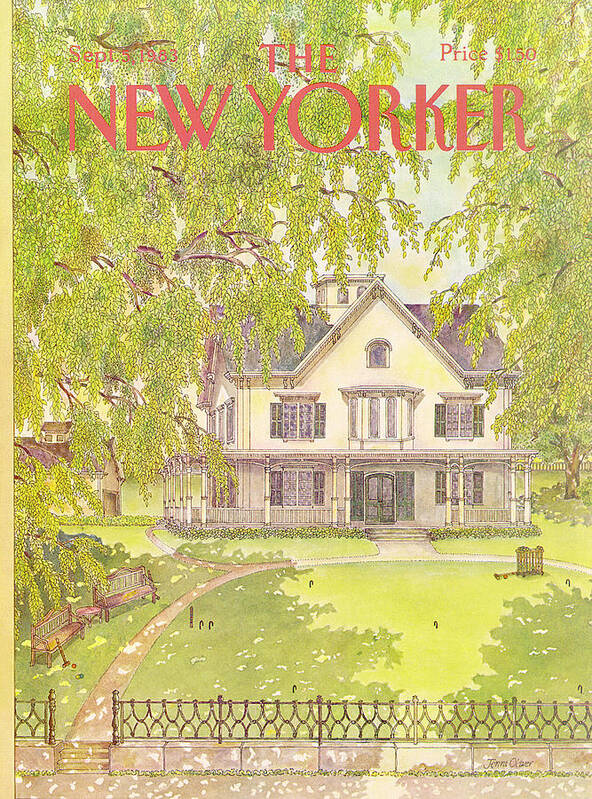 House Art Print featuring the painting New Yorker September 5th, 1983 by Jenni Oliver
