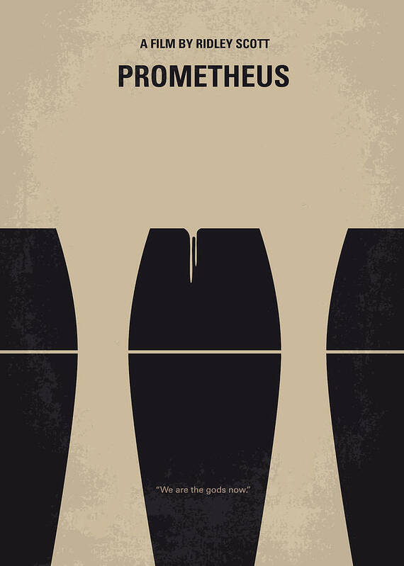 Prometheus Art Print featuring the digital art No157 My Prometheus minimal movie poster by Chungkong Art