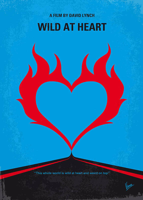 Wild At Heart Art Print featuring the digital art No337 My WILD AT HEART minimal movie poster by Chungkong Art