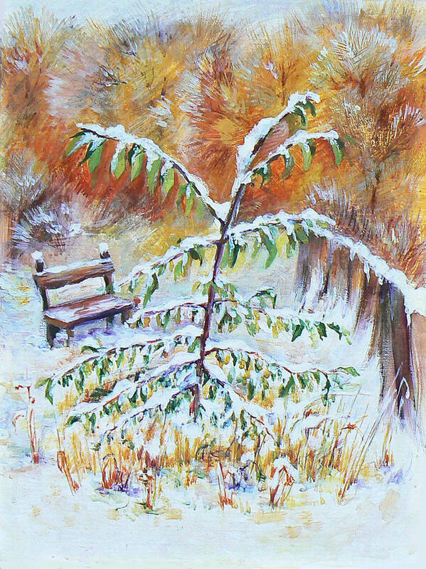 Painting Art Print featuring the painting November by Svetlana Nassyrov