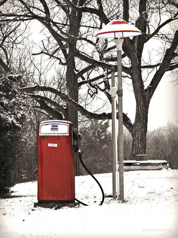 Old Gas Pump Art Print featuring the photograph Old Gas Pump by Dark Whimsy
