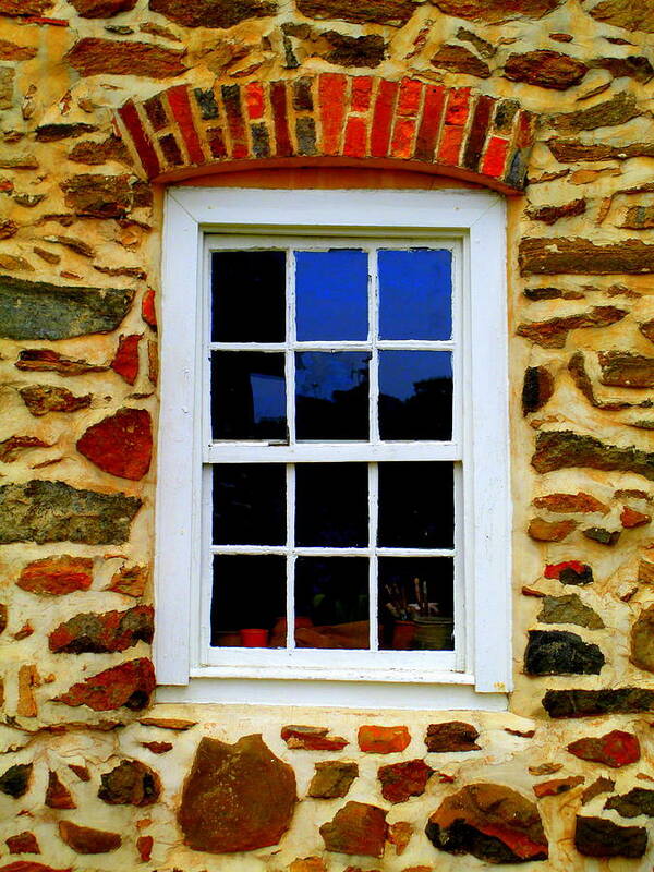 Old Salem Art Print featuring the photograph Old Salem Window Twelve by Randall Weidner