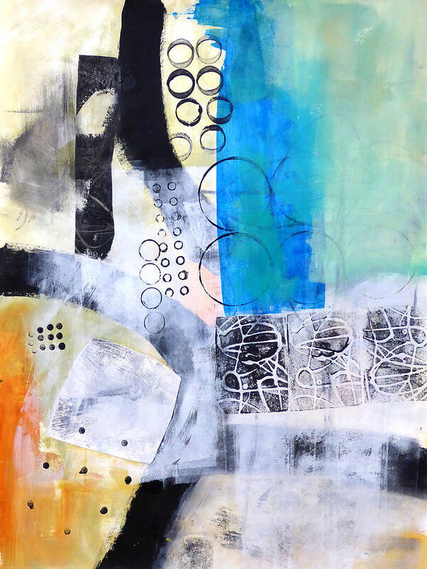 Keywords: Abstract Art Print featuring the painting Paint Improv 9 by Jane Davies