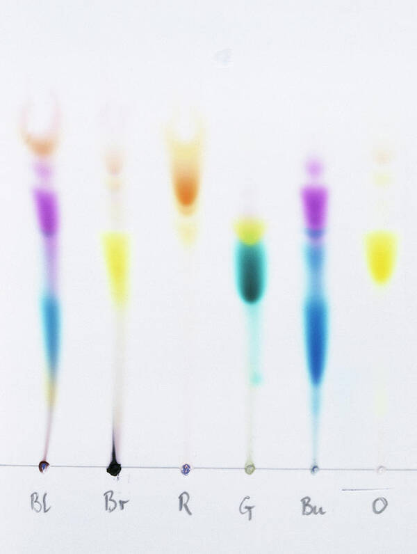 Paper Chromatography Art Print featuring the photograph Paper Chromatography by Andrew Lambert Photography