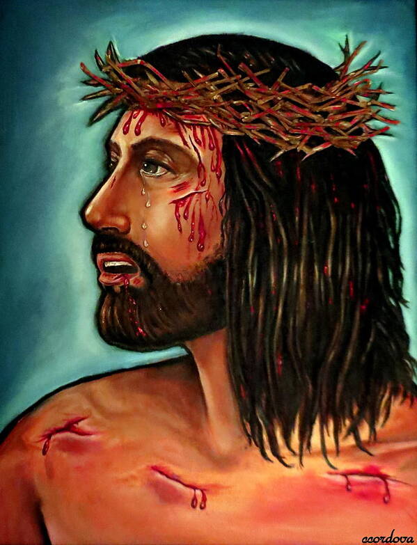 Christ Art Print featuring the painting Passion of Christ by Carmen Cordova