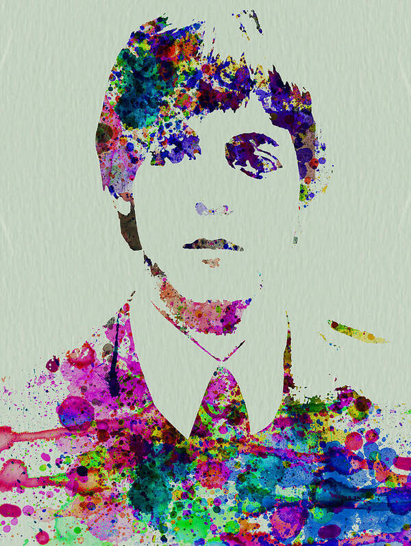  Art Print featuring the painting Paul McCartney Watercolor by Naxart Studio