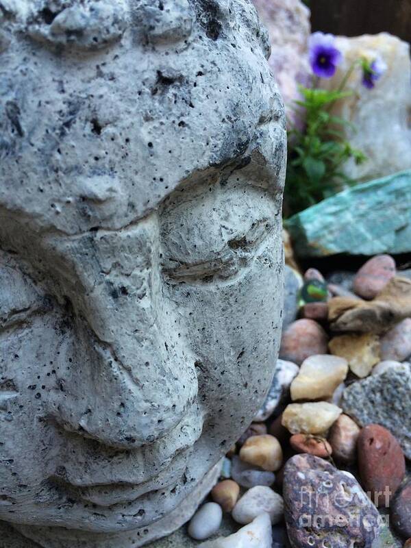 Sculpture Art Print featuring the photograph Peaceful Garden by Kate Purdy