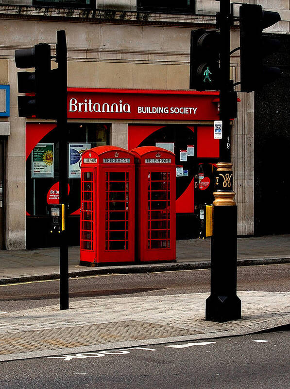 Phone Booth Art Print featuring the photograph Phone Booths by Louise Kent