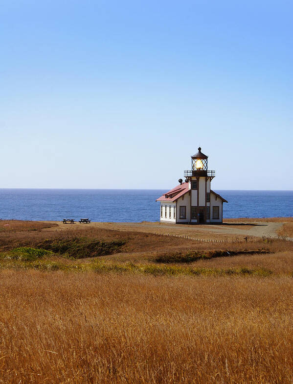 Lighthouse Art Print featuring the photograph Point Cabrillo Light House by Abram House