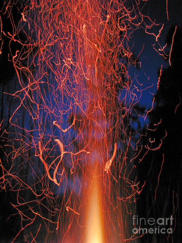 Fire Art Print featuring the photograph Portal by Rory Siegel