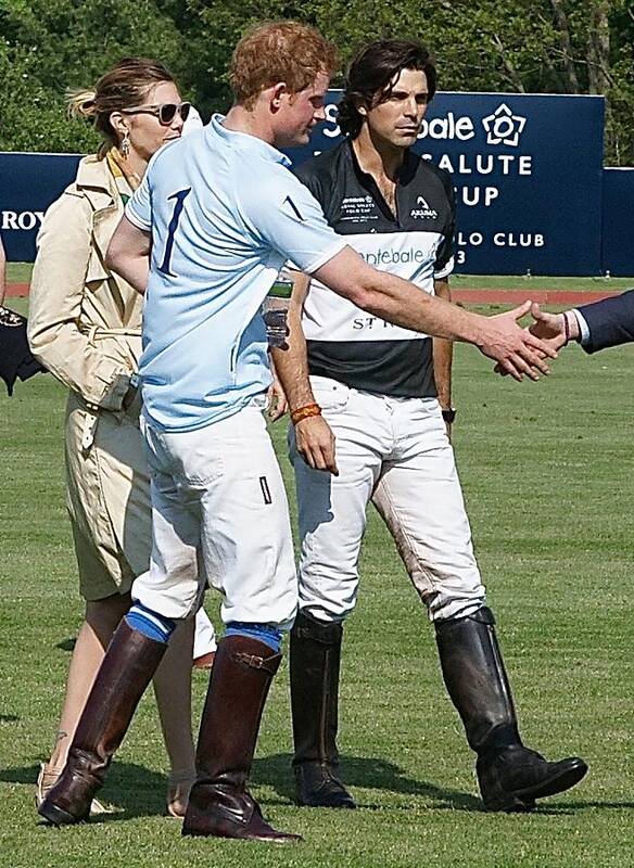 Prince Harry Art Print featuring the photograph Prince Harry Handshake by Russel Considine