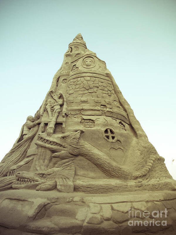 Sandcastle Art Print featuring the photograph Rapunzel's Sandcastle by Colleen Kammerer