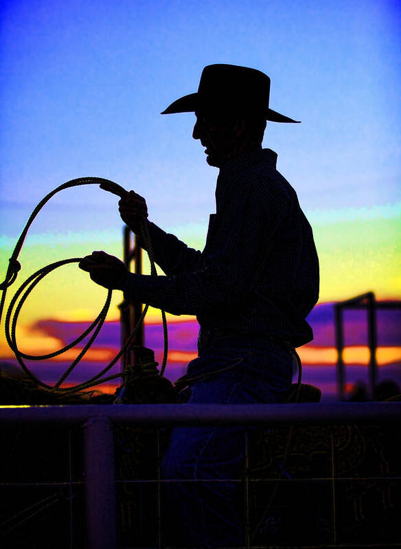 Cowboy Art Print featuring the photograph Ready to Rope I by Toni Hopper