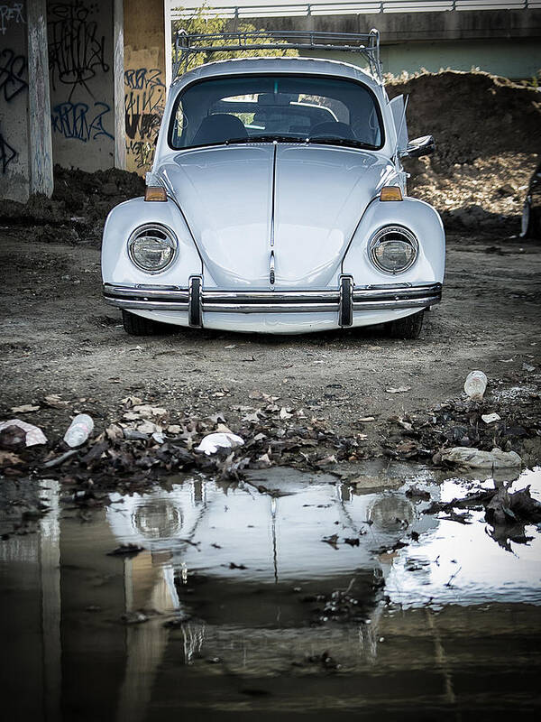 Vw Art Print featuring the photograph Reflection of the Beetle by Scott Wyatt