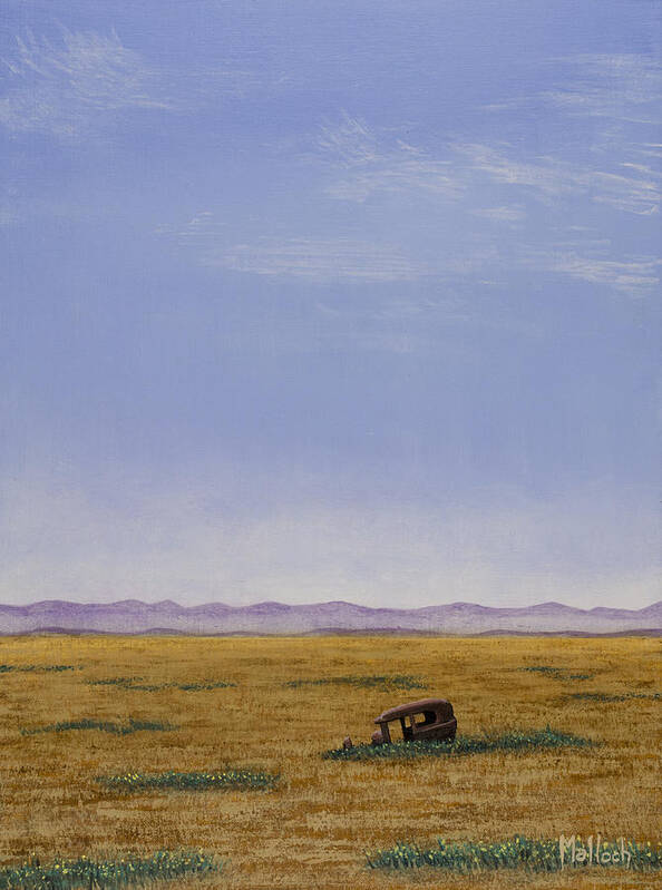 Arizona Landscape Art Print featuring the painting Roadside Attraction by Jack Malloch