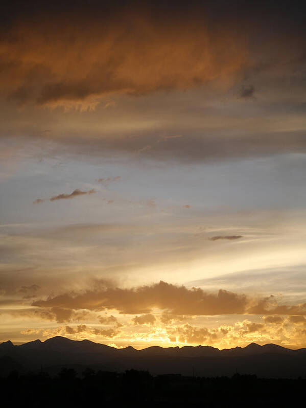 Rocky Art Print featuring the photograph Rocky Mountain Sunset 3 by Marilyn Hunt