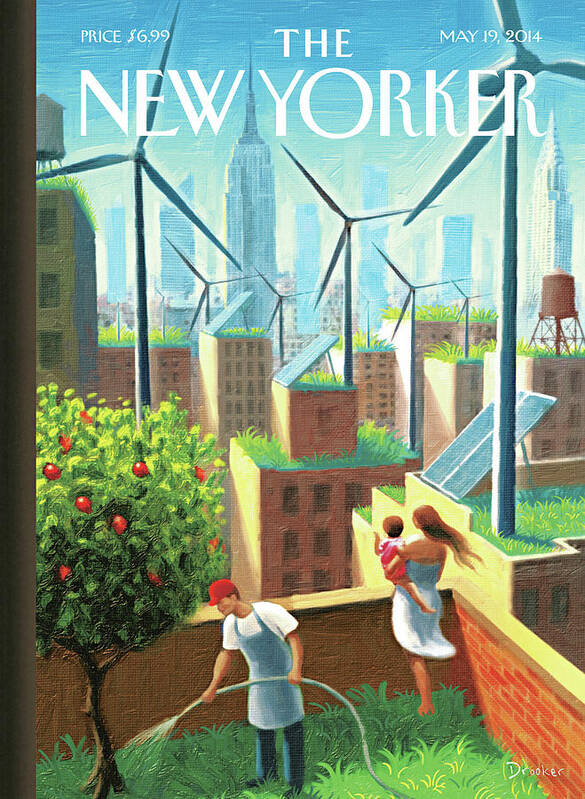 New York City Art Print featuring the painting A Bright Future by Eric Drooker