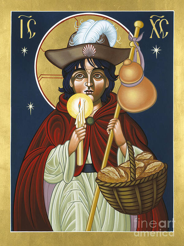 Icon Art Print featuring the painting Santo Nino de Atocha 133 by William Hart McNichols
