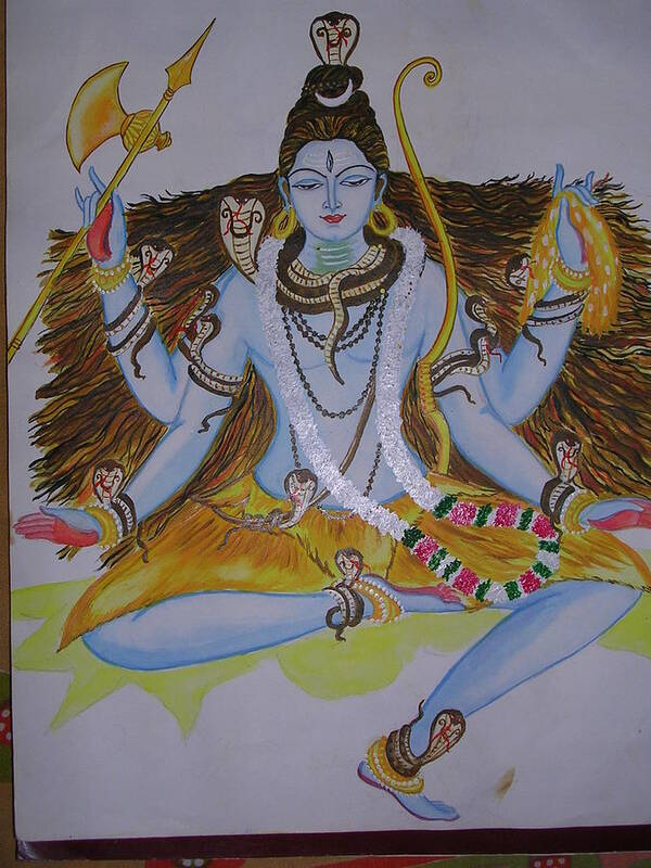  Art Print featuring the photograph Shiva by Uma Swaminathan