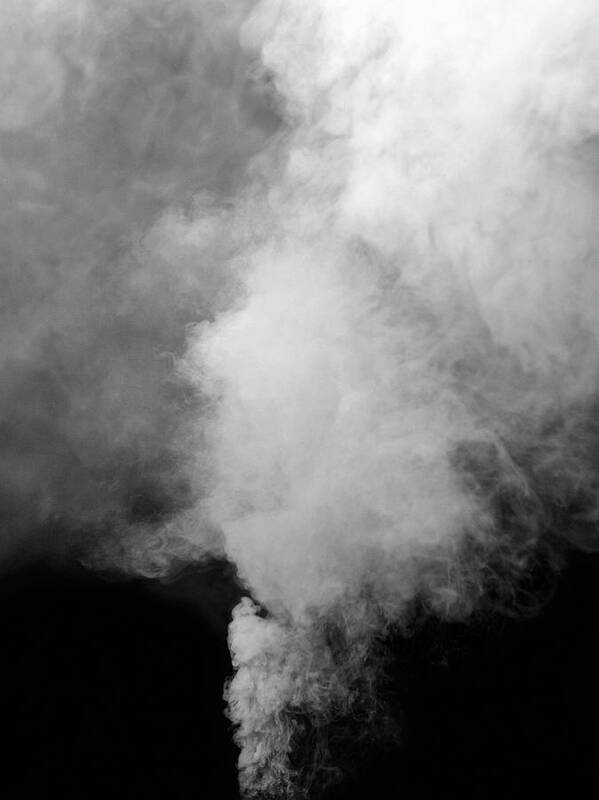 Outdoors Art Print featuring the photograph Smoke Billowing From Ground by Steven Puetzer