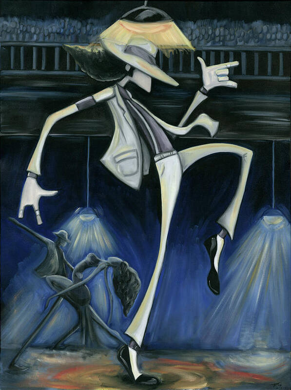 Smooth Art Print featuring the painting Smooth Criminal by Tu-Kwon Thomas