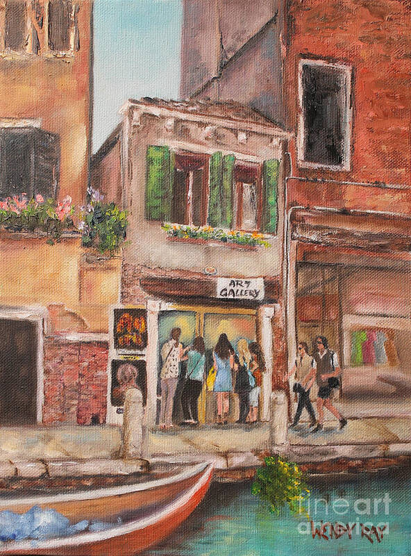 Venice Art Print featuring the painting Something of Interest by Wendy Ray