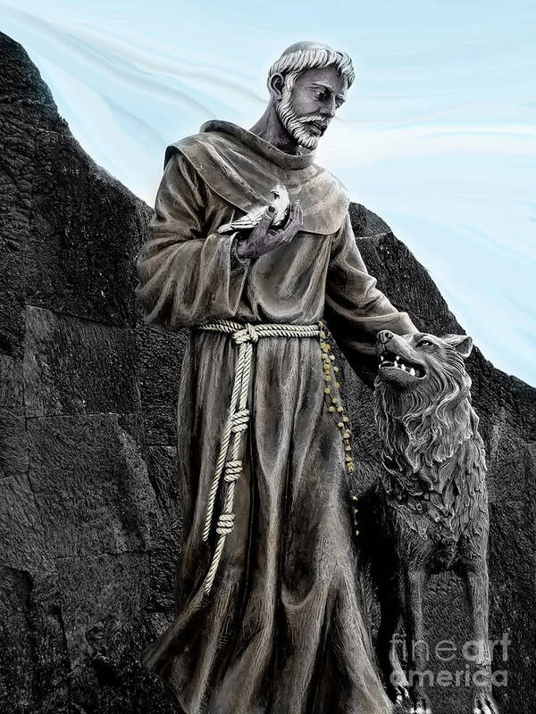 Puerto Villamil Art Print featuring the photograph St Francis Of Assisi On Isabela In The Galapagos by Al Bourassa