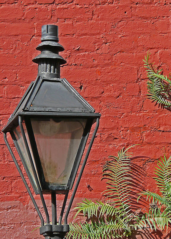 New Orleans Art Print featuring the photograph Street Lamp by Jeanne Woods