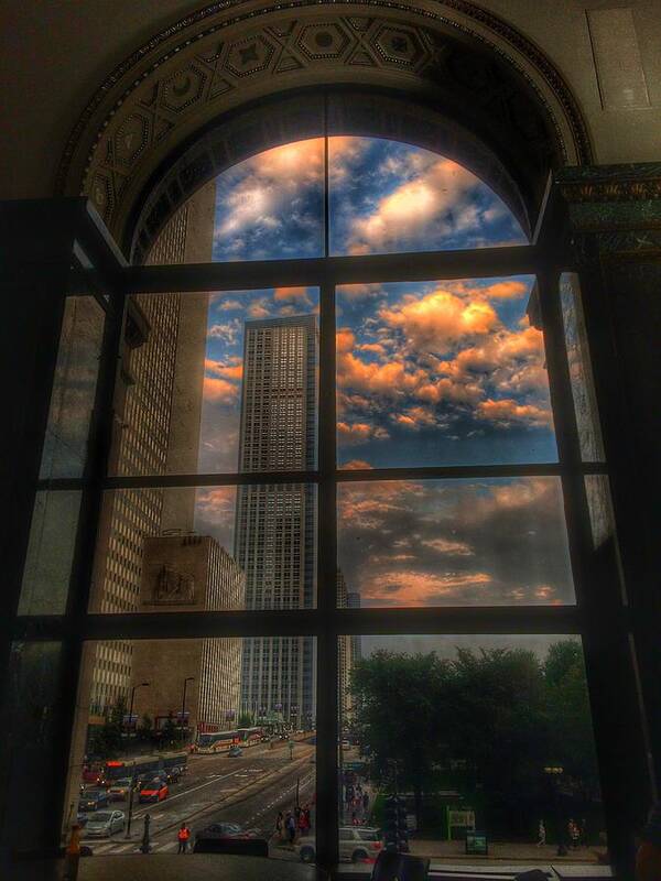 Chicago Art Print featuring the photograph Sunset View of Chicago by Nick Heap