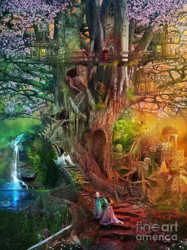Aimee Stewart Art Print featuring the photograph The Dreaming Tree by MGL Meiklejohn Graphics Licensing