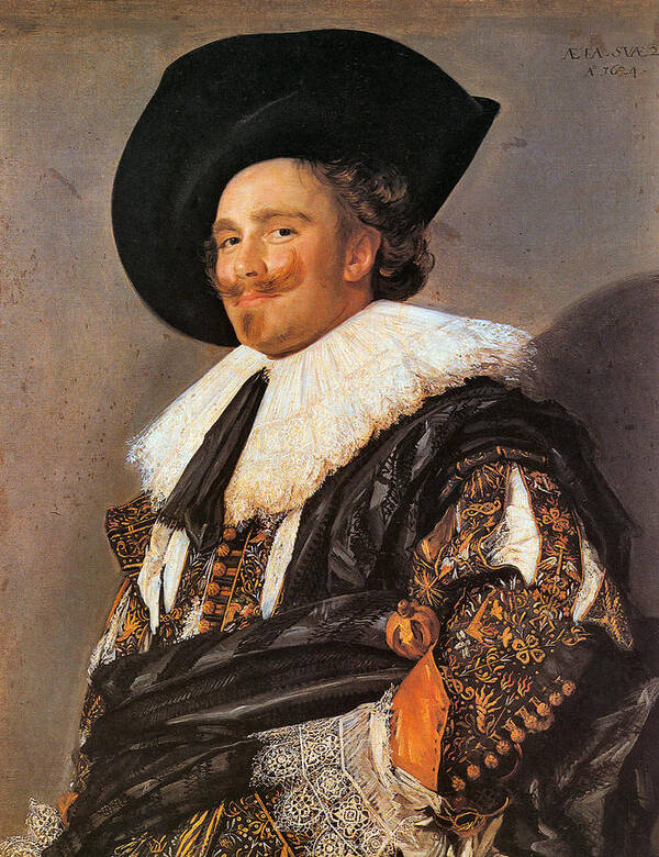 The Laughing Cavalier Art Print featuring the digital art The Laughing Cavalier by Frans Hals The Laughing Cavalier Art Print featuring the digital art The Laughing Cavalier by Frans Hals